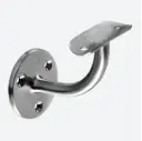 Support de main-courante pour mur; 130112-048-12; main-courante Ø48,3 mm, inox brossé 304 (13011204812)