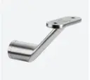 Support de main-courante pour tube, MOD 0123; 130123-000-12; plat, main-courante plat, inox brossé 304 (13012300012)