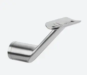Support de main-courante pour tube, MOD 0123; 130123-048-12; plat, main-courante Ø48,3 mm, inox brossé 304 (13012304812)