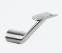 Support de main-courante pour tube, MOD 0123; 130123-048-12; plat, main-courante Ø48,3 mm, inox brossé 304 (13012304812)