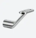 Support de main-courante pour tube, MOD 0123; 140123-000-12; plat, main-courante plat, inox brossé 316 (14012300012)