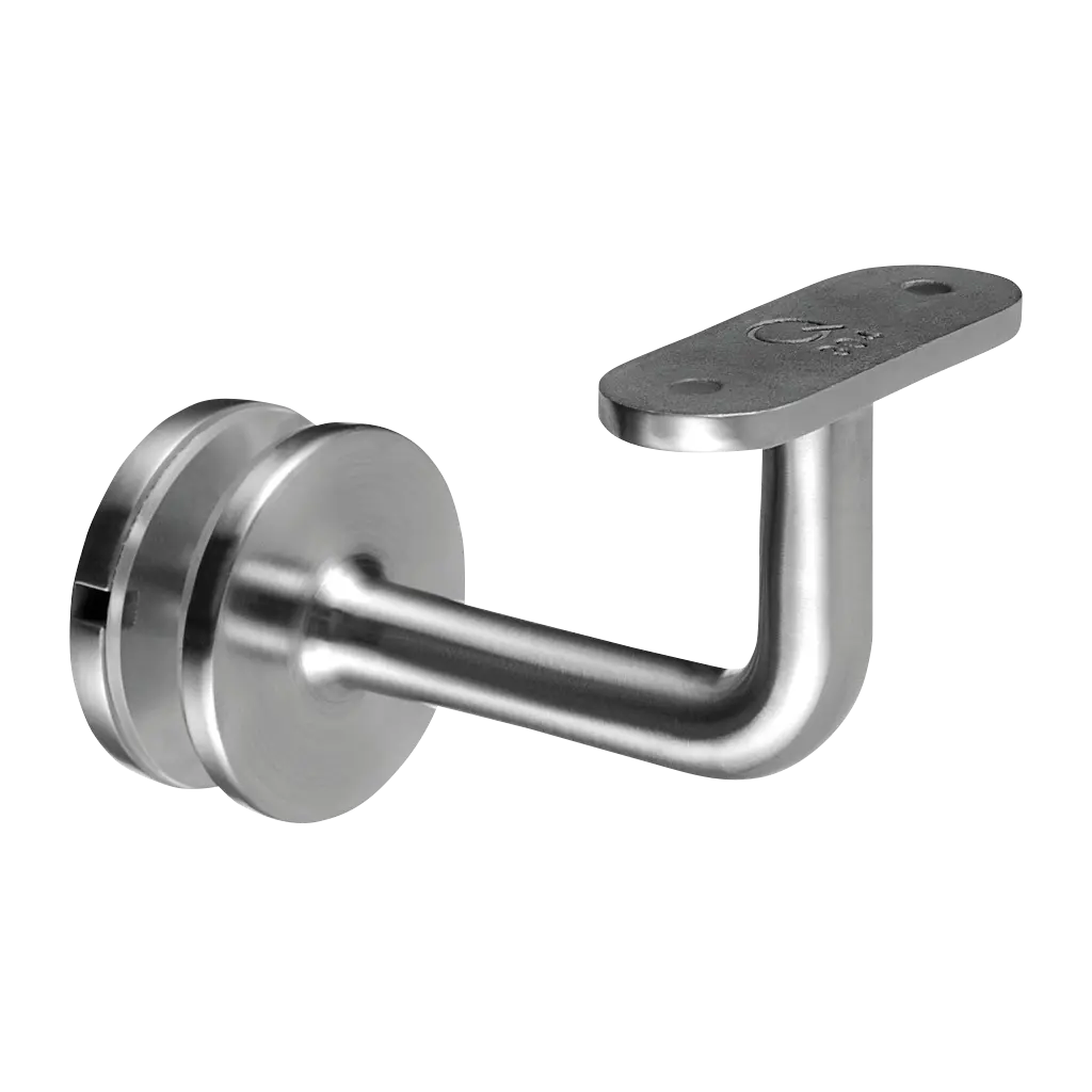 Support de main-courante pour verre, plat; 140117-000-12; pour verre 8 - 31,52 mm, inox brossé 316 (14011700012)
