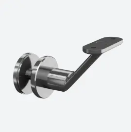 Support de main-courante pour verre; 130129-000-12; , main-courante plat, pour verre 12 - 31,52 mm, acier inoxydable 304, brossé - NEW