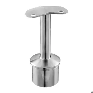 Support de main-courante sur poteau, 45°; 140712-042-45-12; Ø42,4 x 2,6 mm, main-c. Ø42,4 mm, inox brossé 316 (14071044212) - SELL OUT