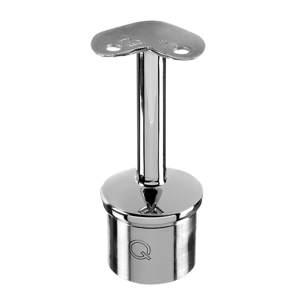 Support de main-courante sur poteau, 90°; 140710-042-90-10; Ø42,4 x 2 mm, main-cour. Ø42,4 mm, inox poli 316 (14071084210)