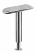 Support de main-courante sur poteau, M10; 130810-048-00; main-courante Ø48,3 mm, inox brossé 304 (13081004812)