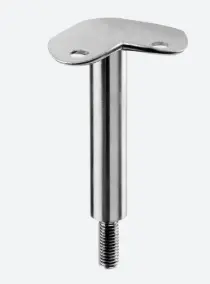 Support de main-courante sur poteau, M10; 130810-048-90; 90°, main-courante Ø48,3 mm, inox brossé 304 (13081094812)