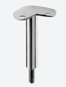 Support de main-courante sur poteau, M10; 140810-042-90; 90°, main-courante Ø42,4 mm, inox brossé 316 (14081094212)
