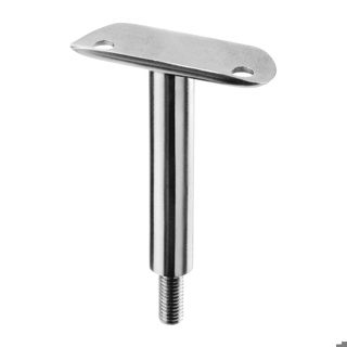 Support de main-courante sur poteau, M10; 140810-048-00; main-courante Ø48,3 mm, inox brossé 316 (14081004812)