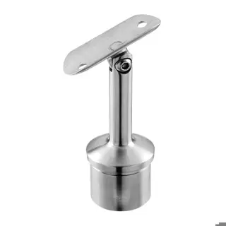 Support de main-courante sur poteau, orienta.; 130717-042-12; Ø33,7 x 2 mm, main-cour. Ø42,4 mm, inox brossé 304 (13071724212)