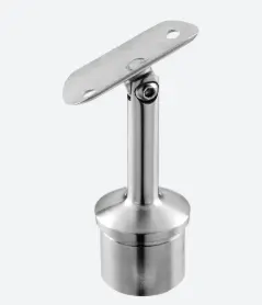 Support de main-courante sur poteau, orienta.; 130721-048-12; Ø48,3 x 2,6 mm, main-c. Ø48,3 mm, inox brossé 304 (13071904812)