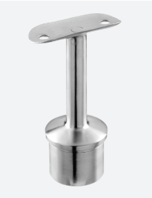 Support de main-courante sur poteau; 130713-042-00-12; Ø48,3 x 2,6 mm, main-c. Ø42,4 mm, inox brossé 304 (13071104212)