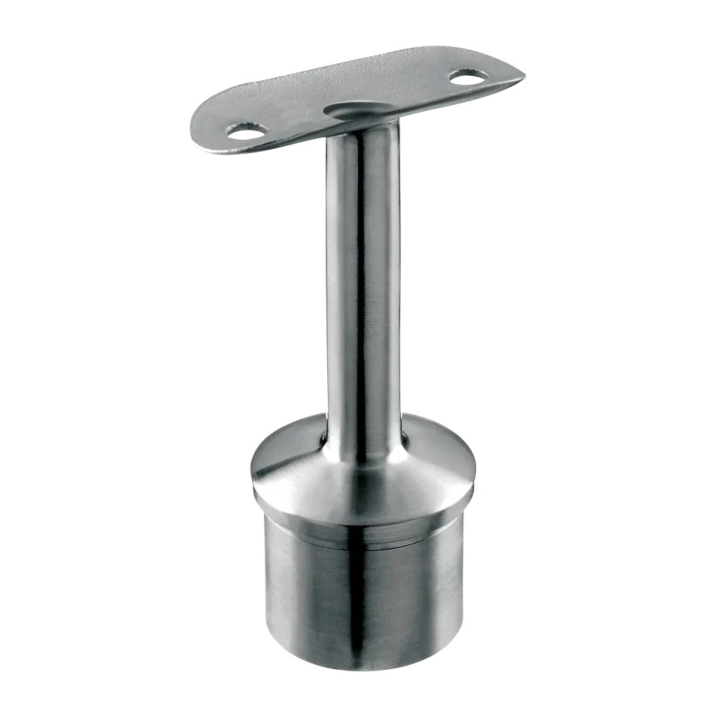 Support de main-courante sur poteau; 140710-042-01-12; , Ø42,4 x 2 mm, avec passe-câble, m-c Ø42,4 mm, inox brossé 316 (14071064212)