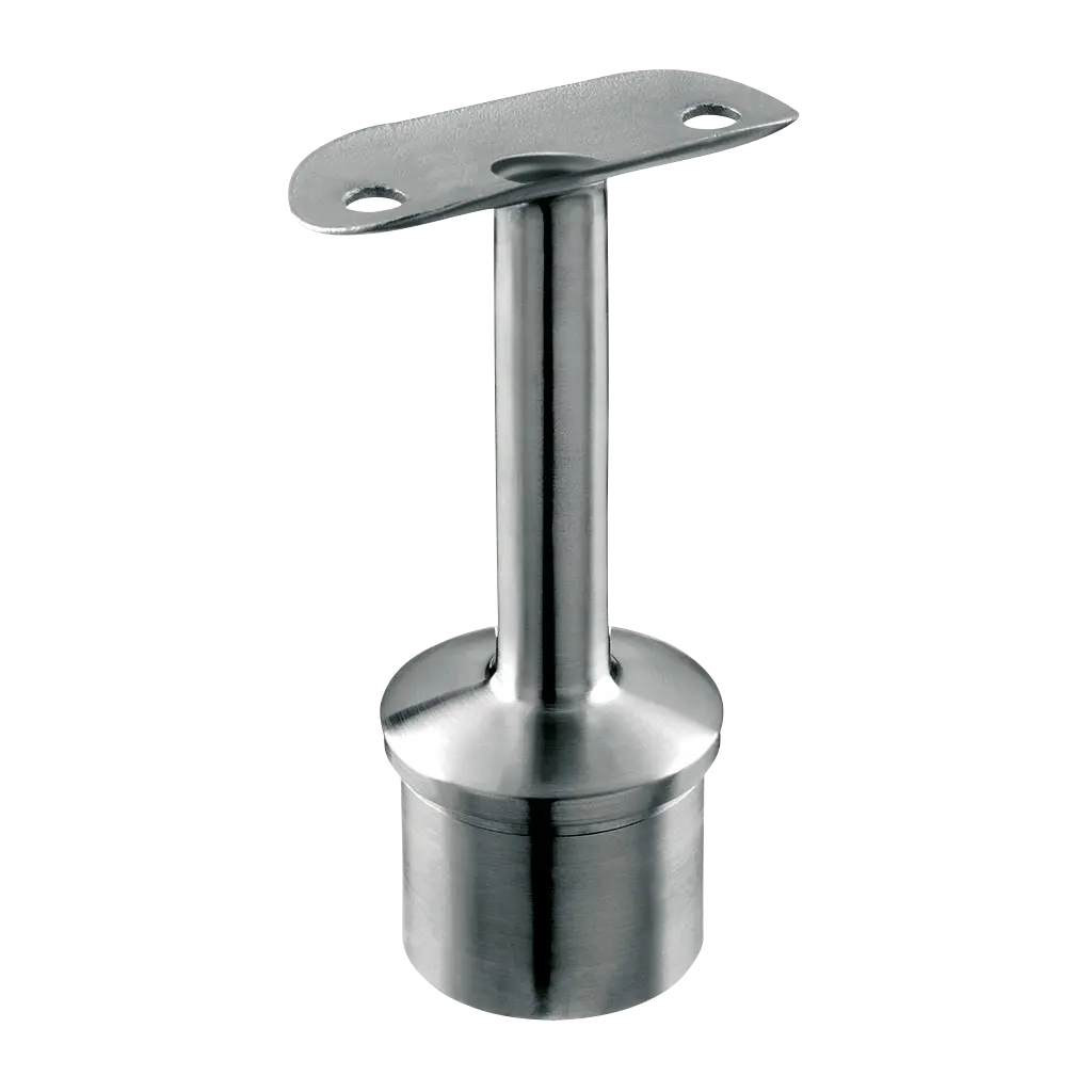 Support de main-courante sur poteau; 140711-048-01-12; , Ø48,3 x 2 mm, avec passe-câble, m-c Ø48,3 mm, inox brossé 316 (14071164812)