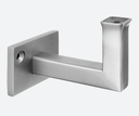 Support de main-courante, Square L., pour mur; 134112-000-12; main-courante plat, inox brossé 304 (13411200012)