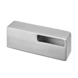 Support de main-courante, Square L., pour mur; 134134-041-12; main-courante 40x10 mm, inox brossé 304 (13413404112)