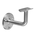 Support de main-courante, mur, déportée=75 mm; 130103-048-12; avec passe-câble, Ø48,3 mm, inox brossé 304 (13010304812)