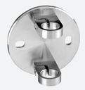 Support pour poteau MOD 0551, montage latéral; 140551-048-12; pour tube Ø48,3 mm, inox brossé 316 (14055104812)