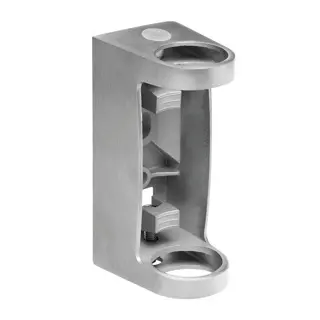 Support pour poteau MOD 0557, montage latéral; 130557-042-12; pour tube Ø42,4 mm, inox brossé 304 (13055704212)