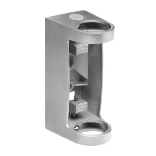 Support pour poteau MOD 0557, montage latéral; 140557-042-12; angle réglable, p. tube Ø42,4 mm, inox brossé 316 (14055704212)