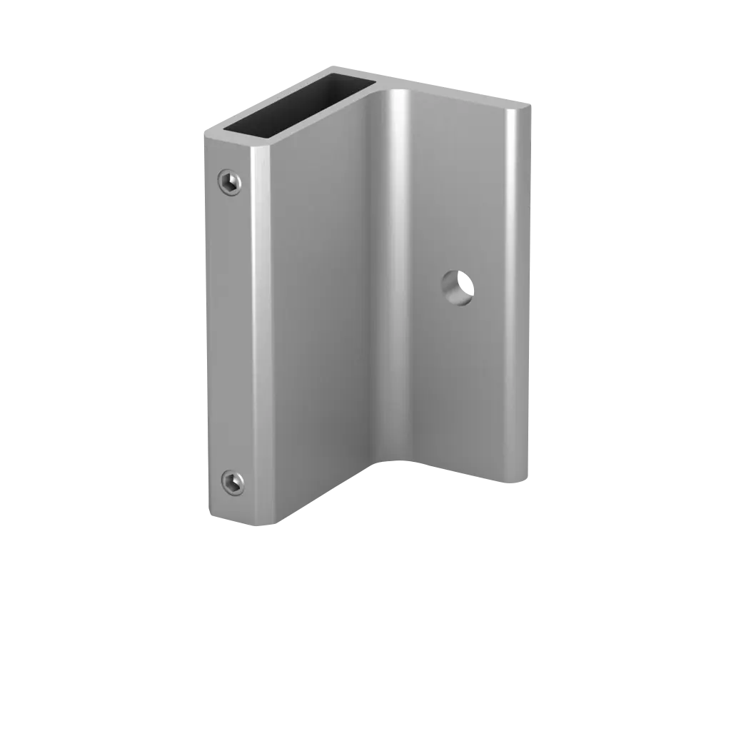 Support pour poteau, Easy Alu, montage latéral; 169028-120-00-00; 120x70 mm, aluminium, brut (16902806000)