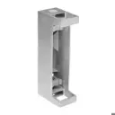 Support pour poteau, Square Line, MOD 4558; 144558-040-12; montage latéral, p. tube 40x40 mm, inox brossé 316 (14455804012)