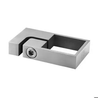 Support pour poteau, carré; 134507-040-12; pour tube 40x40 mm, L=39 mm, inox brossé 304 (13350704012)