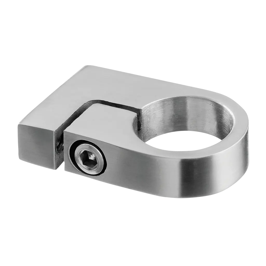 Support pour poteau; 133507-042-12; pour tube Ø42,4 mm, L=35 mm, inox brossé 304 (13350704212)