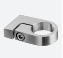 Support pour poteau; 143507-042-12; pour tube Ø42,4 mm, L=35 mm, inox brossé 316 (14350704212) - NEW