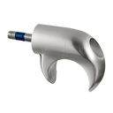 Support pour tube à fond de gorge, devant poteau; 140860-042; horizontal & diagonal, Ø42,4 mm, inox brossé 316 (14086004212)
