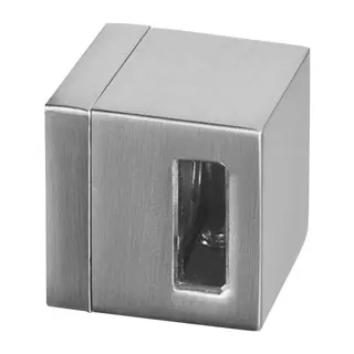 Support traversants de lisse, Square Line; 134827-12; tube 20x10x1 mm, plat, inox brossé 304 (13482700012)