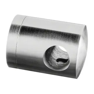 Support traversants de lisse, barre Ø12 mm; 140830-000-12; plat, inox brossé 316 (14083000012)