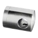Support traversants de lisse, barre Ø12 mm; 140830-000-12; plat, inox brossé 316 (14083000012)