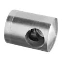 Support traversants perçage droite barreØ12mm; 130833-000-12; plat, inox brossé 304 (13083300012) - SELL OUT