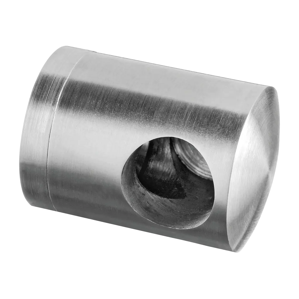 Support traversants perçage droite barreØ12mm; 140833-000-12; plat, inox brossé 316 (14083300012)