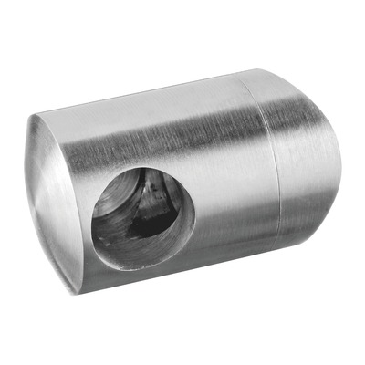 Q-line | with blind hole | for Ø12 mm bar infill | stainless steel 304 | for indoor use