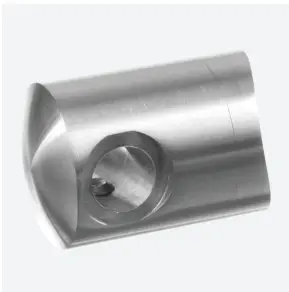 Support traversants pour câble pour tendeur; 137450-042-02; droite, câble 3,2mm, tube Ø42,4mm, inox brossé 304 (13745304212)