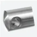 Support traversants pour câble pour tendeur; 137450-042-02; droite, câble 3,2mm, tube Ø42,4mm, inox brossé 304 (13745304212)