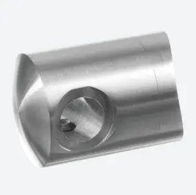 Support traversants pour câble pour tendeur; 147450-042-01; gauche, câble 3,2mm, tube Ø42,4mm, inox brossé 316 (14745204212)