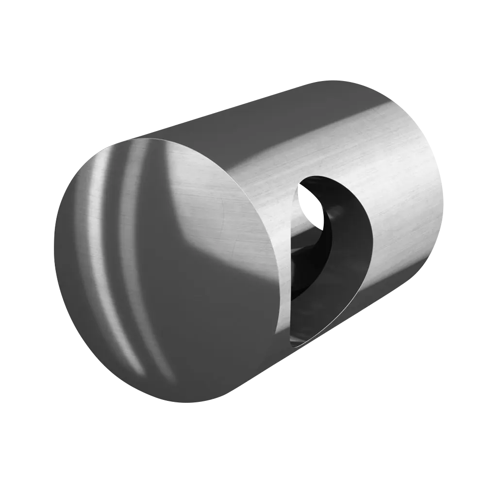 Support traversants, gauche; 140842-000-12; , pour tube Ø16 mm, acier inoxydable 316, brossé - Q-TUBE