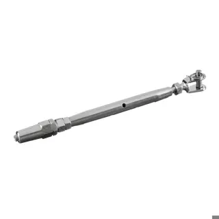 Tendeur avec fourche pour système de câble; 147250-006; câble 6 mm, inox brossé 316 (14725000612)
