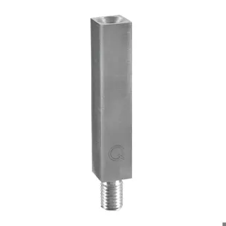 Tige, 14 x 14 mm, filetage M10/M6; 134811; L=68 mm, inox brossé 304 (13481106812)