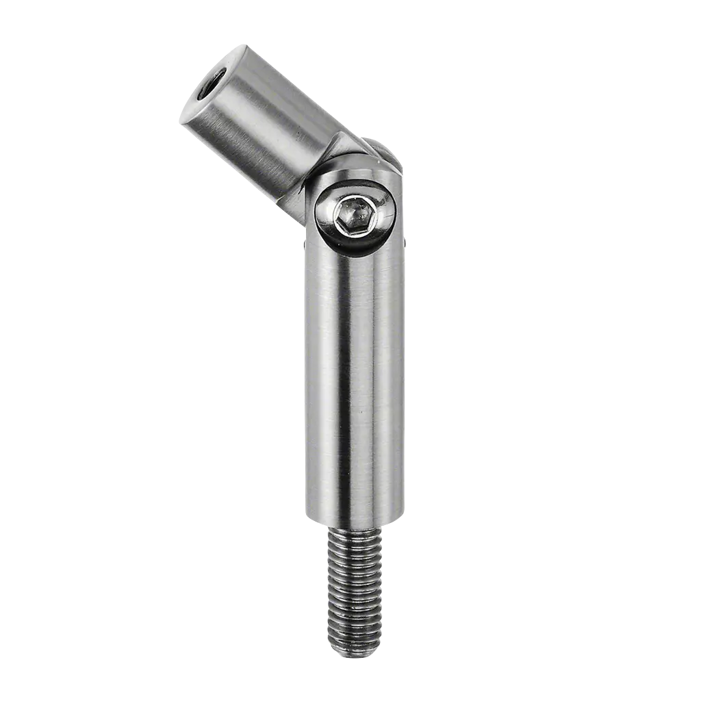 Tige, orientable, Ø14 mm, filetage M10/M6; 130812; L=68 mm, inox brossé 304 (13081206812)