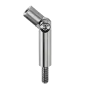 Tige, orientable, Ø14 mm, filetage M10/M6; 130812; L=68 mm, inox brossé 304 (13081206812)