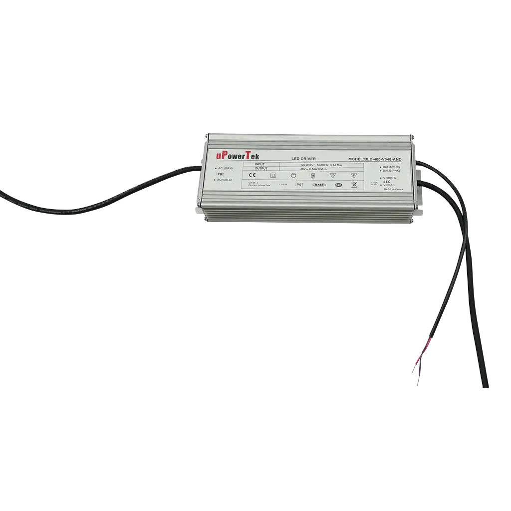 Transformateur pour LED, Linear Light, 48V; 200045-400-67; , 400W, IP67 pour extérieur utiliser, gradable, avec DALI