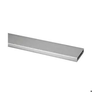 Tube rectangulaire, 40x10x1,5 mm; 134900-041-25-12; L=2500 mm, inox brossé 304 (13492504112) - NEW; Q-TUBE; BLACK LINE
