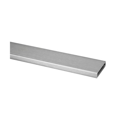 Tube rectangulaire, 40x10x1,5 mm; 134900-041-50-12; L=5000 mm, inox brossé 304 (13490004112); Q-TUBE