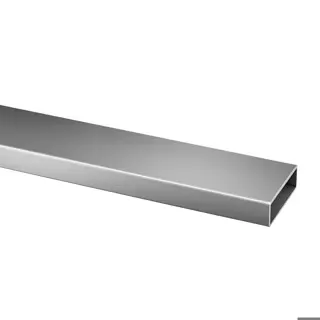 Tube rectangulaire, 60x20x2 mm; 144900-062-50-12; L=5000 mm, inox brossé 316 (14490026212)