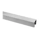 Tube à fond de gorge, carré, 40x40x1,5 mm; 146924-040-25-12; L=2500 mm, U=24 mm x 24 mm, inox brossé 316 (14692504012)