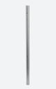 Tube, Ø42,4 mm x 2 mm, M8 deux côtés 90°; 130937-242-90-12; pince à verre, horiz., H=1250 mm, inox brossé 304 (13093924212)